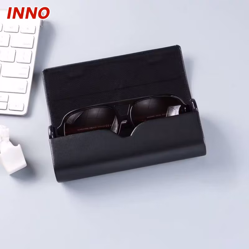 Inno-T105 Glasses Box Solid Colour Sewing Girl Portable Crush-Resistant Male Retro Creative Personality Sunglasses Storage Case Eco-Friendly