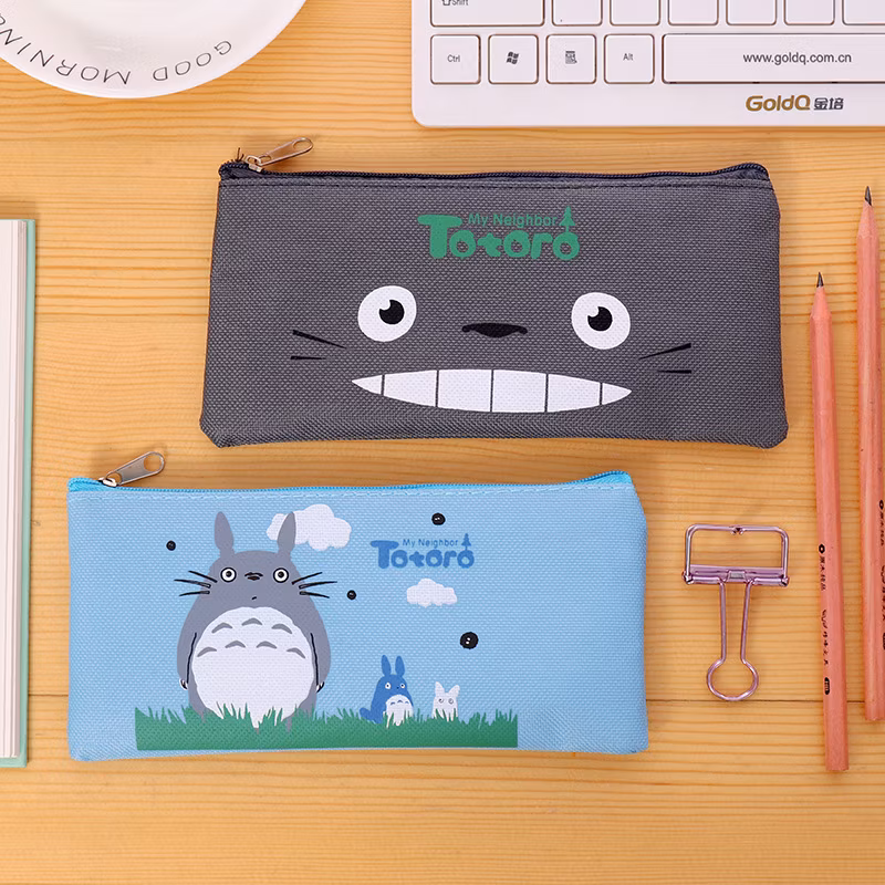 Cute Kawaii Lovely Cartoon Portable Black Wholesale Colorful Pencil Bag