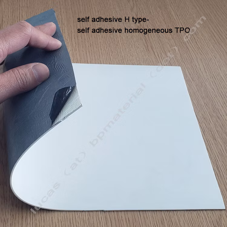 UV Resistant Self-Adhered Roof Waterproofing 1.5mm 60mil Roofing Tpo Membrane