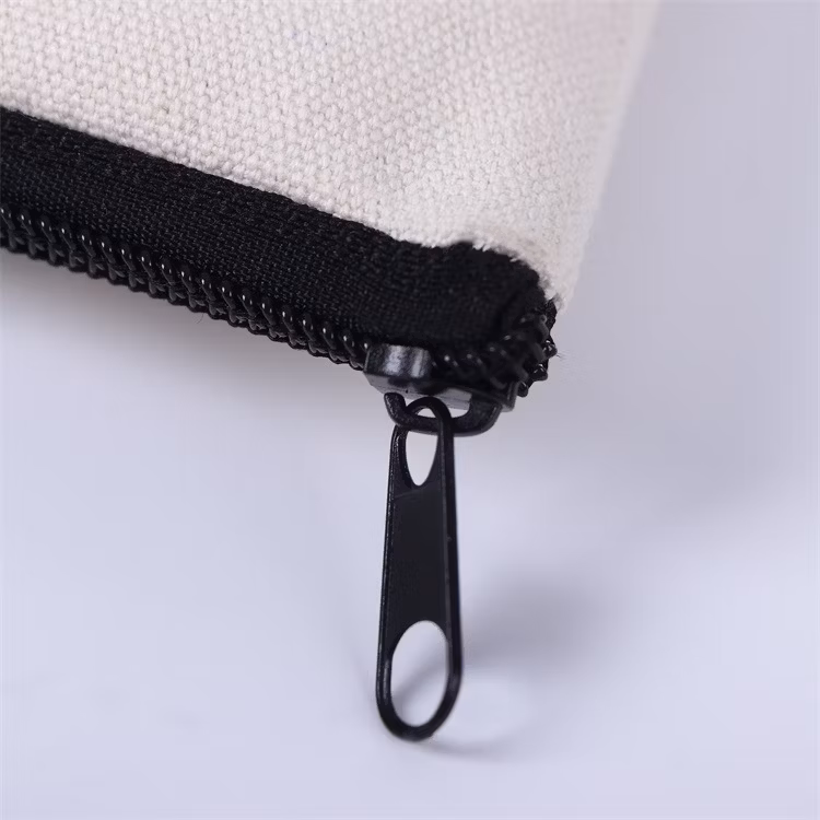 Wholesale Multi-Size Natural Cotton Zipper Pencil Bag