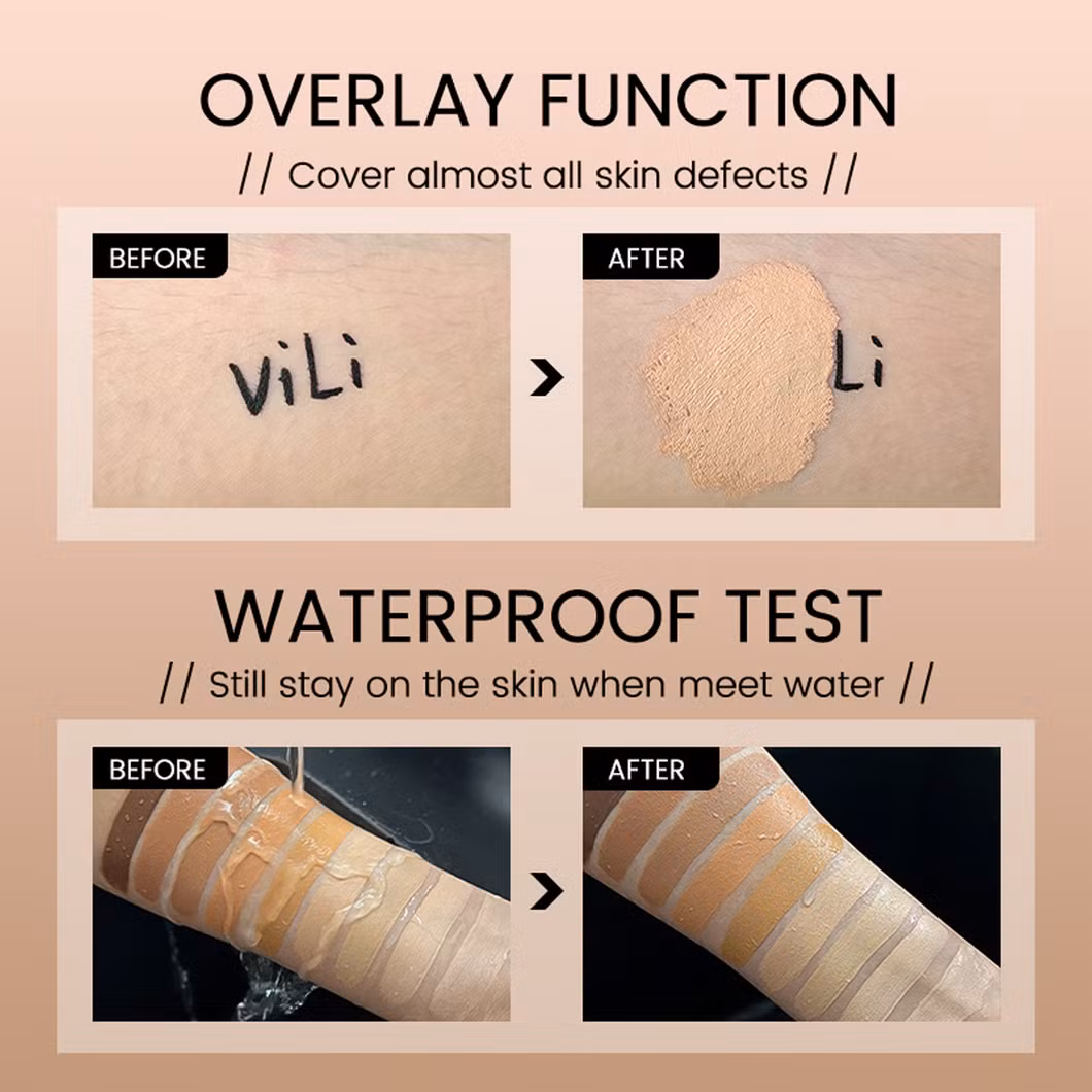 Waterproof Full Coverage Face Foundation High Quality Vegan Liquid Foundation