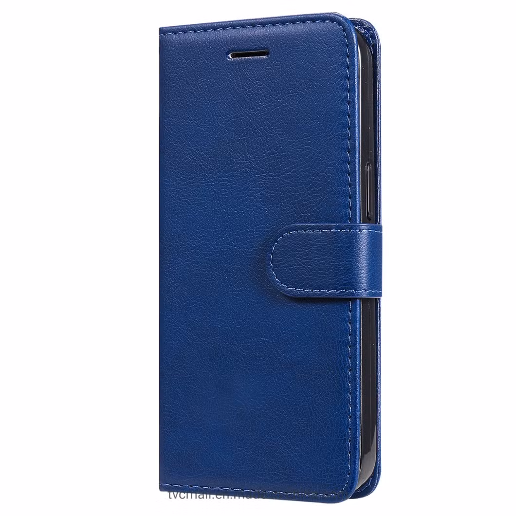 for Samsung Galaxy A13 4G Kt Leather Series-2 Solid Color Flip Phone Case Wallet PU Leather + TPU Phone Cover with Supporting Stand - Blue