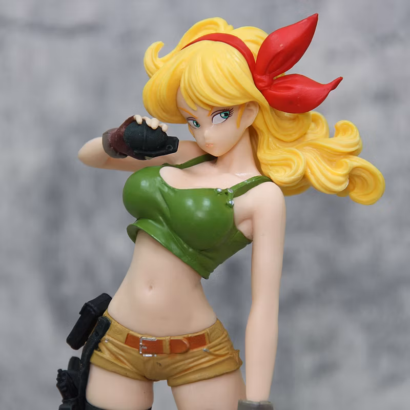 Dragon Ball Z Series Blonde Lunch Incredible Adventure Rampage Standing Style Anime Model Cartoon-Character