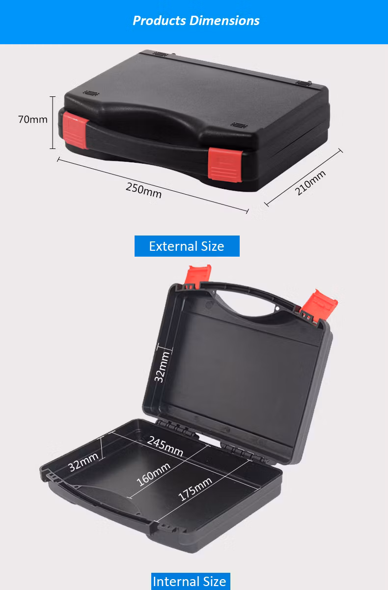 10% off Waterproof Hard Plastic Carrying Shockproof Protective Foam Tool Case with Handle