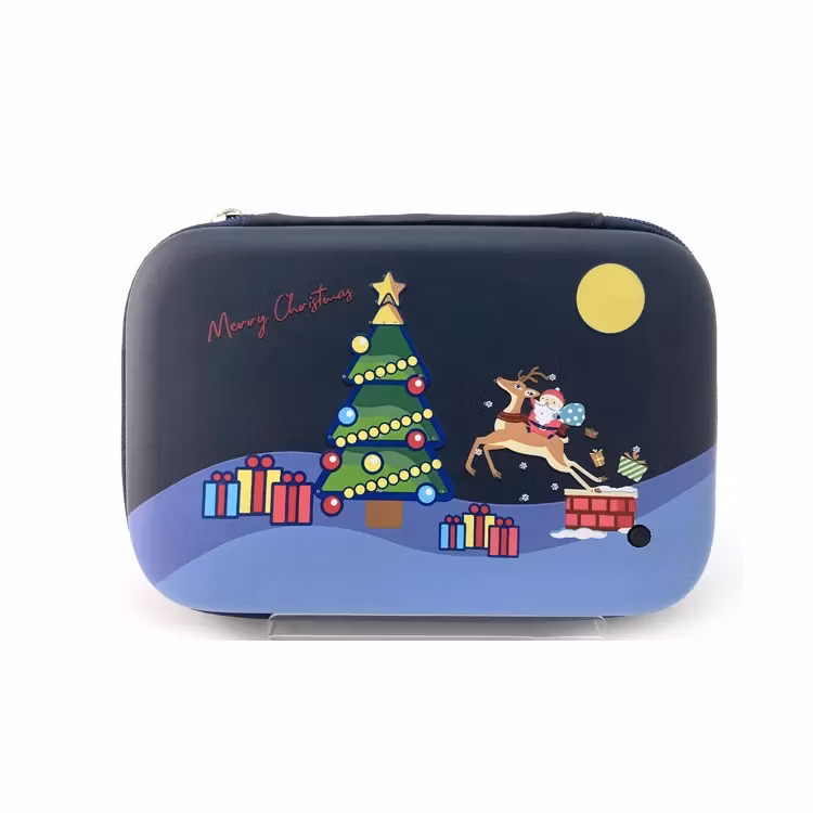 Wholesale Large Capacity Students School Pencil Case EVA Pencil Case Bag Christmas Stationery Gift for Kids