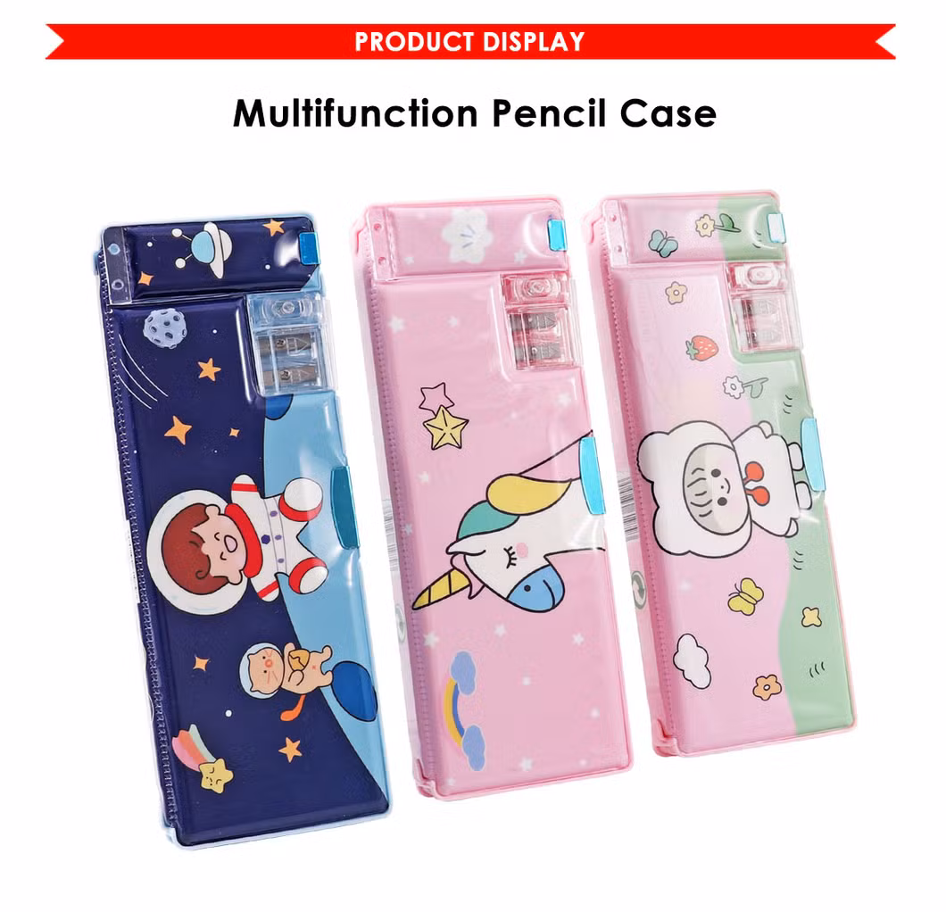 Foska Cartoon Student Multifunction Pencil Case