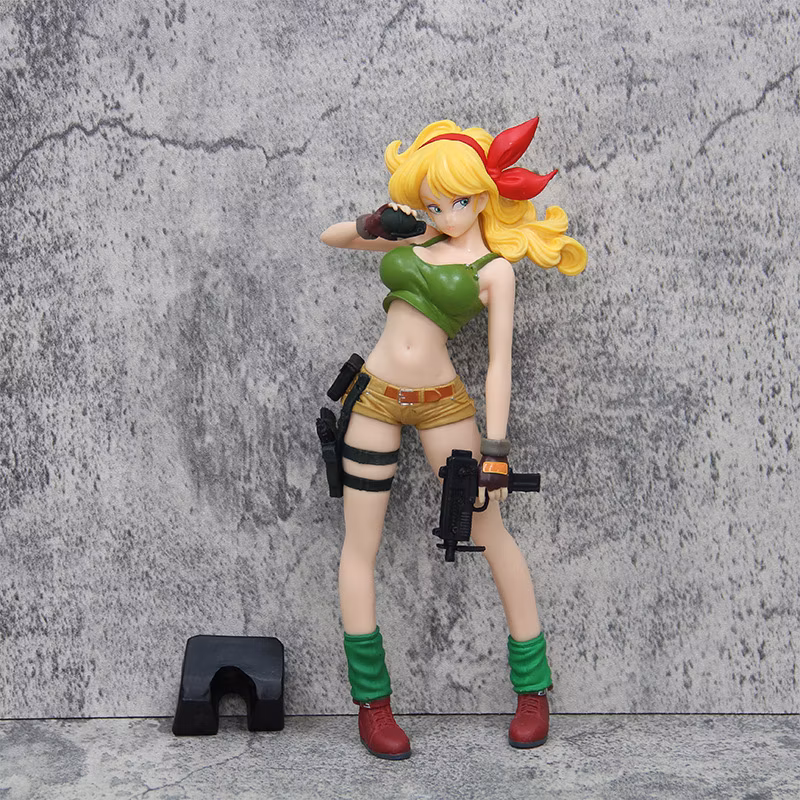 Dragon Ball Z Series Blonde Lunch Incredible Adventure Rampage Standing Style Anime Model Cartoon-Character