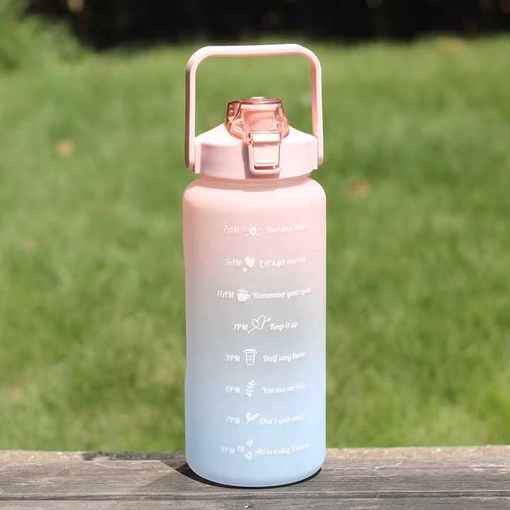 2000ml Plastic Water Bottle 2L Large Capacity Gallon Sport Water Bottle