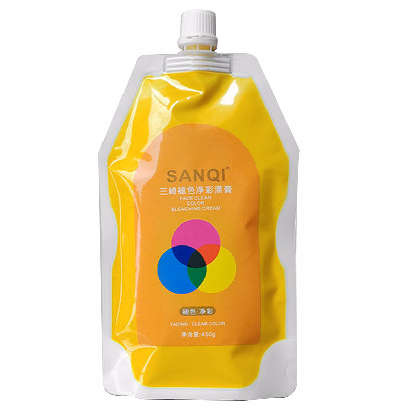 OEM Sanqi Professional Salon Use Hair Color Bleaching Cream up to Level 8-9 Non Ammonia Herbal Formula