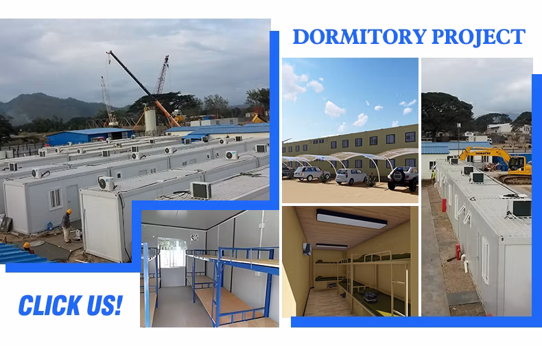 High Quality Construction Site Mobile Prefabricated Portable Container Office