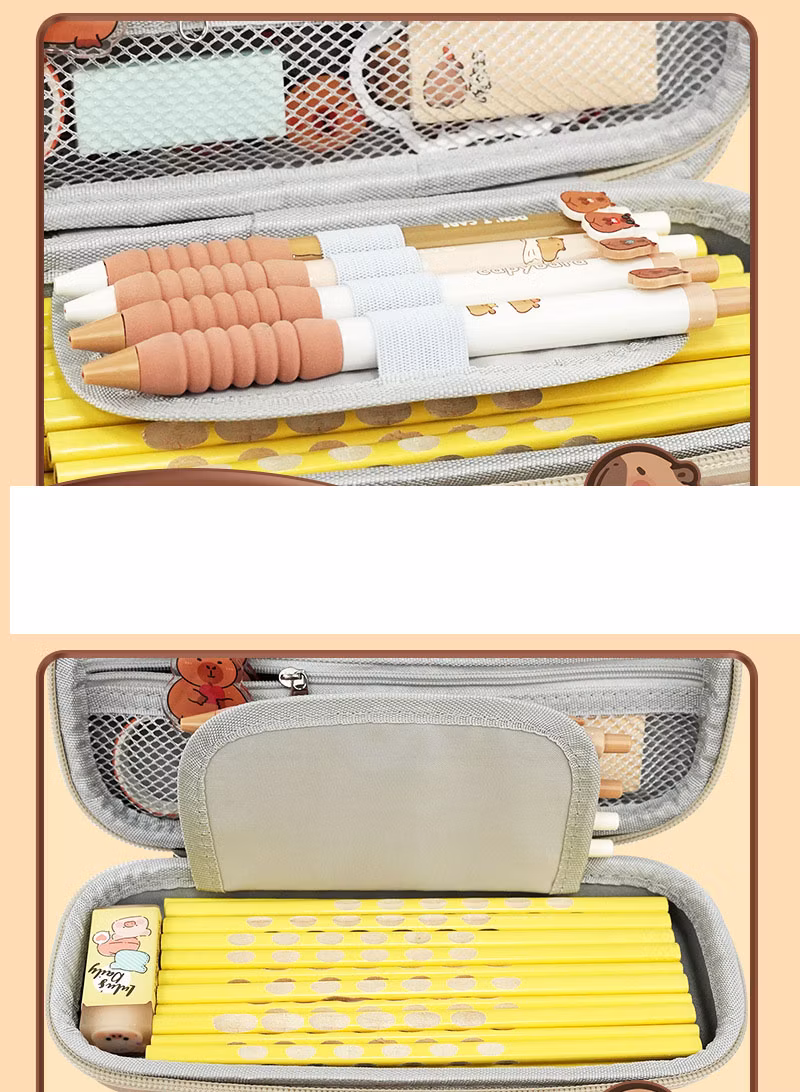 3D EVA Lovely Cartoon Primary School Office Children Students Promotion Gift Stationery Kids Pencil Bag Box Case