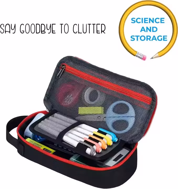 Custom Oxford Cloth Pen Case Stationery Box Zipper Pencil Pouch