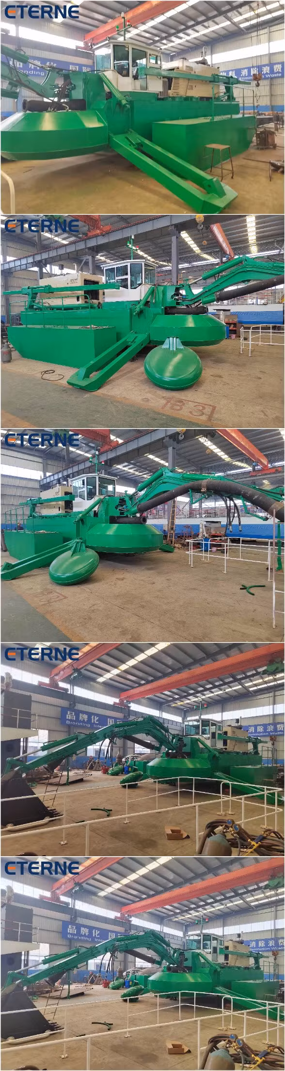 Eterne Multi-Function Amphibious Dredger Project Master Cutter Suction Pump Multipurpose Dredger Self-Propelled Boat Excavator in Swamp and Water