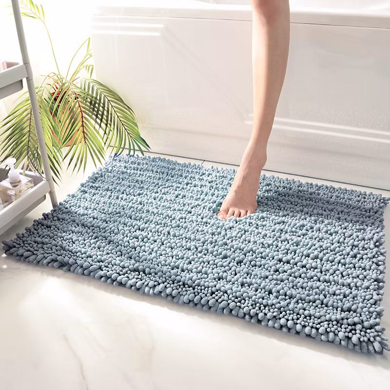 Simple Chenille Thickened Water-Absorbent and Dirt-Resistant Non-Slip Mat