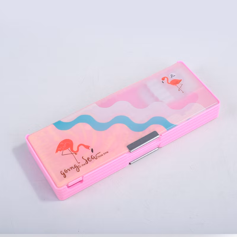Flamingo Cute Pattern Multifunctional Kids Creative Student Pencil Case
