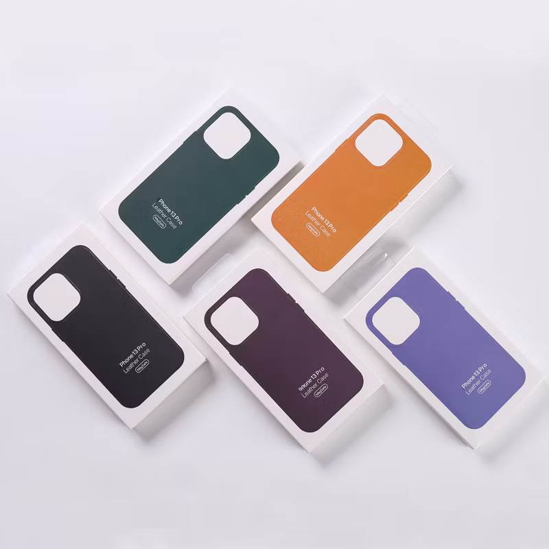 Customized Accpet Mobile Back Cover Magsafe with Pop up Animation Leather Mobile Phone Case for iPhone 12 13 PRO Max Case