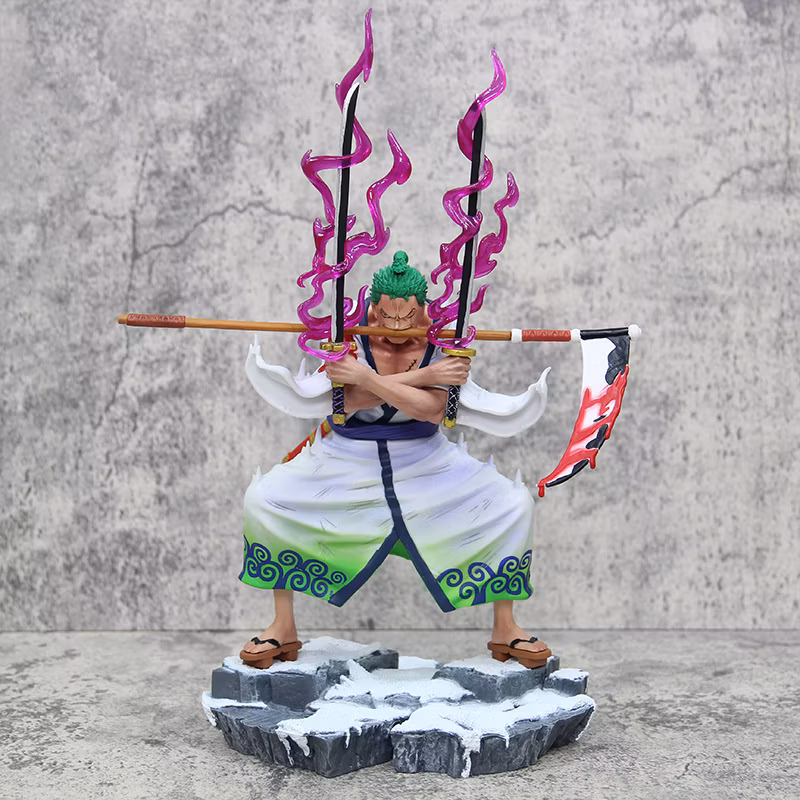 The Ghost of Purgatory Beheaded Zoro and The Kingdom of Zoro Three Knife Flow Sickle Flow Diffuse Model Surrounding Decoration Cartoon-Character