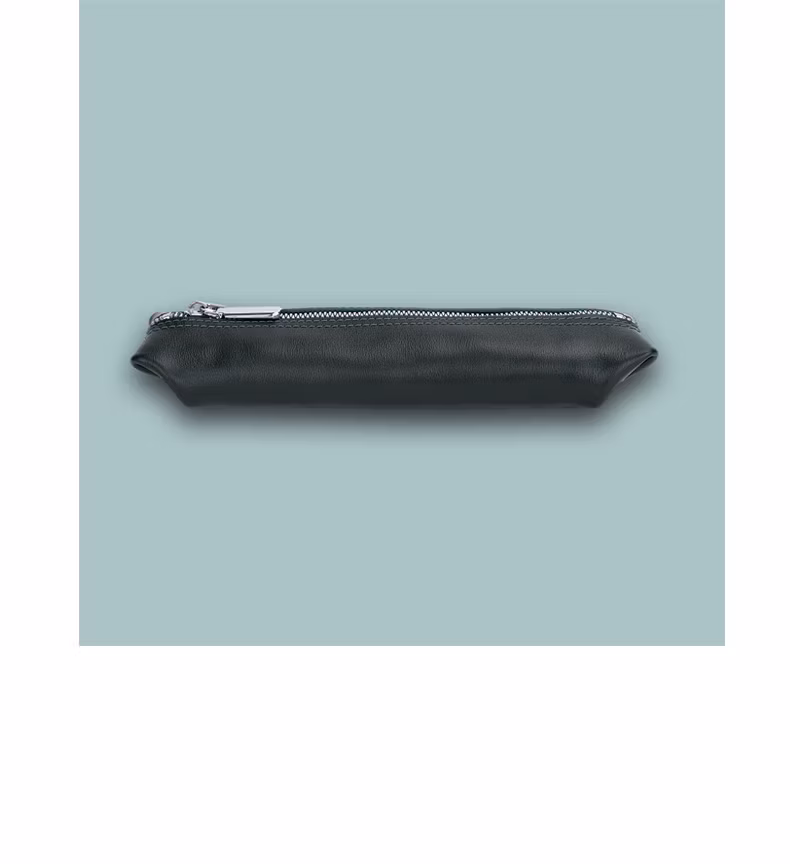 Ea087 Black Pink Cute Small Custom Pencil Cases Leather for School Girls Kids Pouch Pen Box Luxury Cases Custom