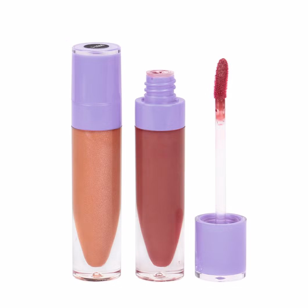 Matte Lip Gloss Cosmetics Private Label with Matte Finish Free Samples Bulk