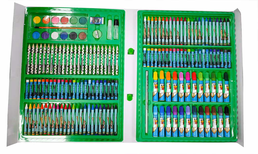 Wholesale 187 PCS Professional Drawing Paint Set for Kids Children School Art Set Case Painting Paper Box Sets