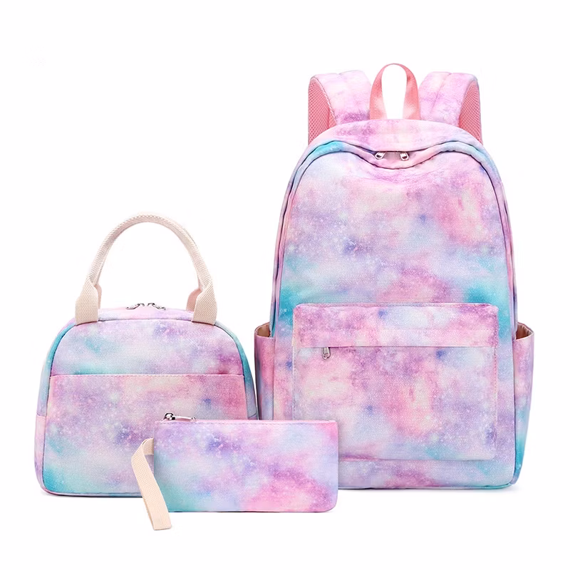 2 in 1 Lightweight Lunch Box Set Water-Resistant Comfortable Unicorn Kids Bookbag School Bag