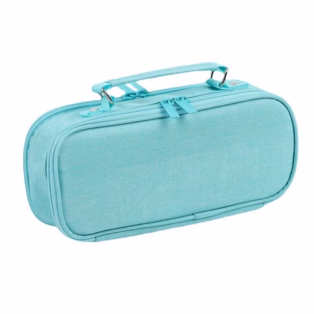 Large Capacity Stationery Storage Pencil Case Waterproof Zipper Pencil Case with Handle