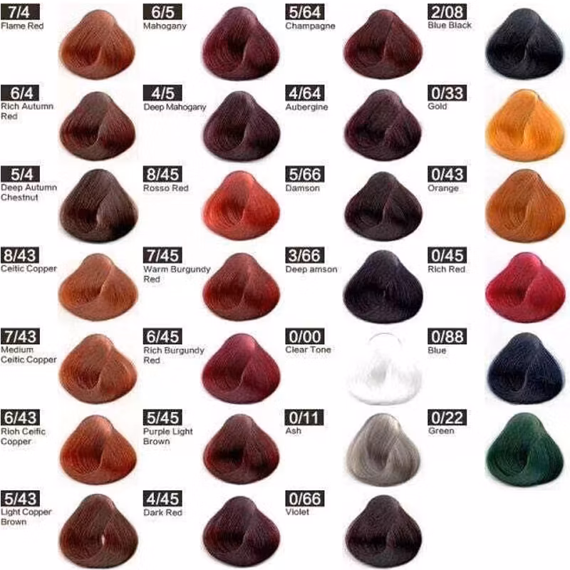100ml 55colors Salon Use Professional Permanent Ammonia Free Hair Color