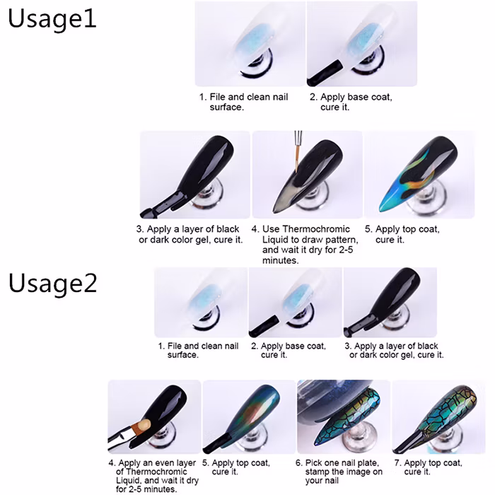 Private Label Magic Temperature Color Change Thermochromic Liquid Ink UV Gel