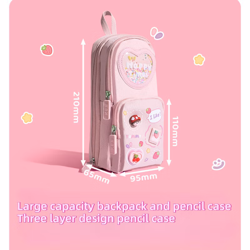 School Stationery Pencil Case with High Aesthetic Value and Large Capacity Student High School Girl Pencil Case