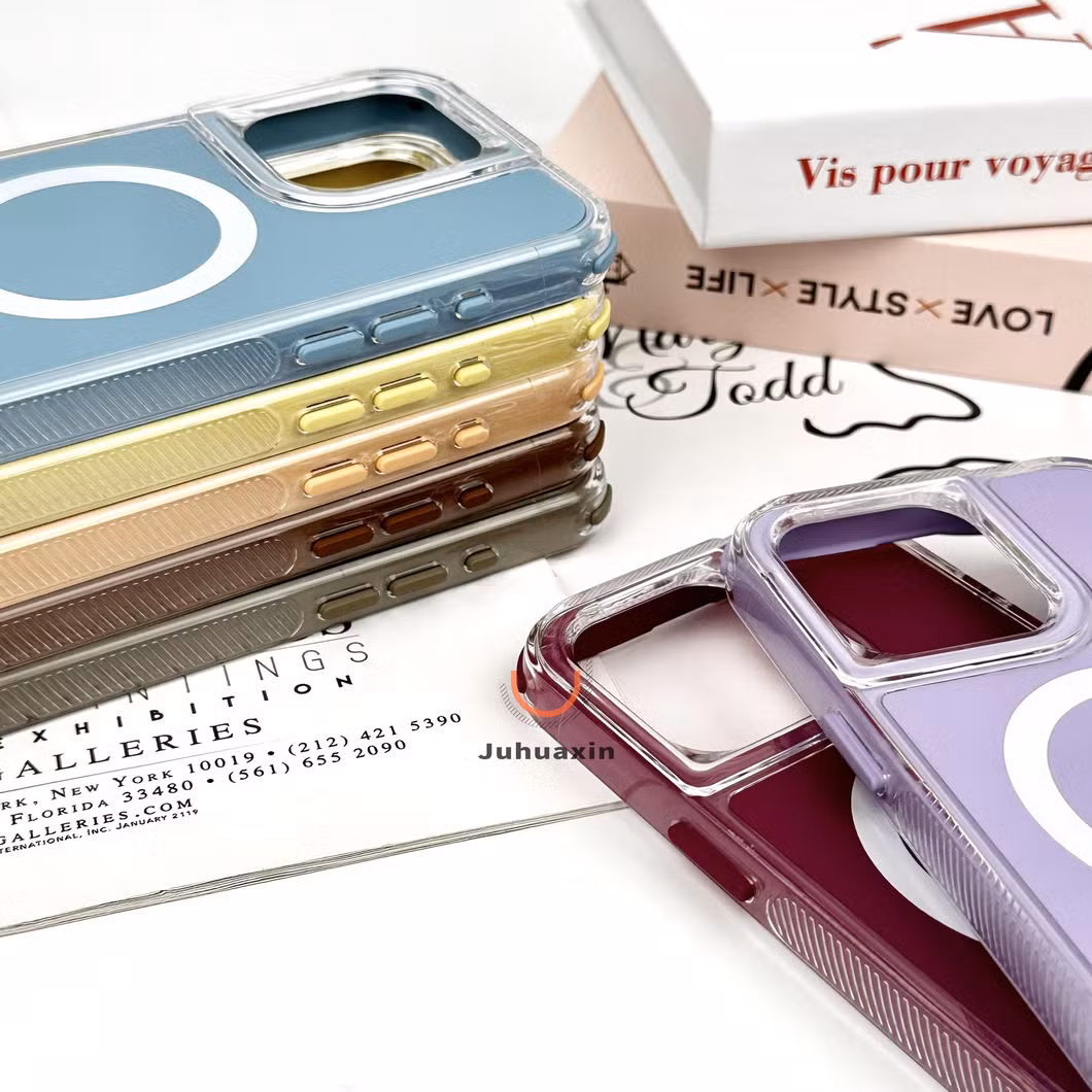 Solid Color Drop Resistant 2-in-1with Magsafe Phone Case for iPhone 16 15 14 13 12 11