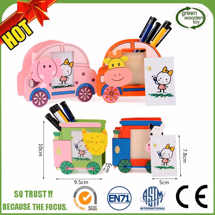 2022 Plastic Elephant Animal Shape Wooden Pencil Pen Case