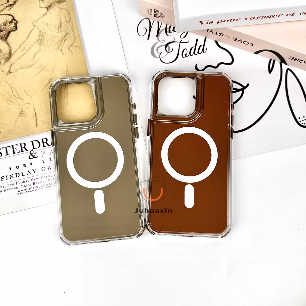 Solid Color Drop Resistant 2-in-1with Magsafe Phone Case for iPhone 16 15 14 13 12 11