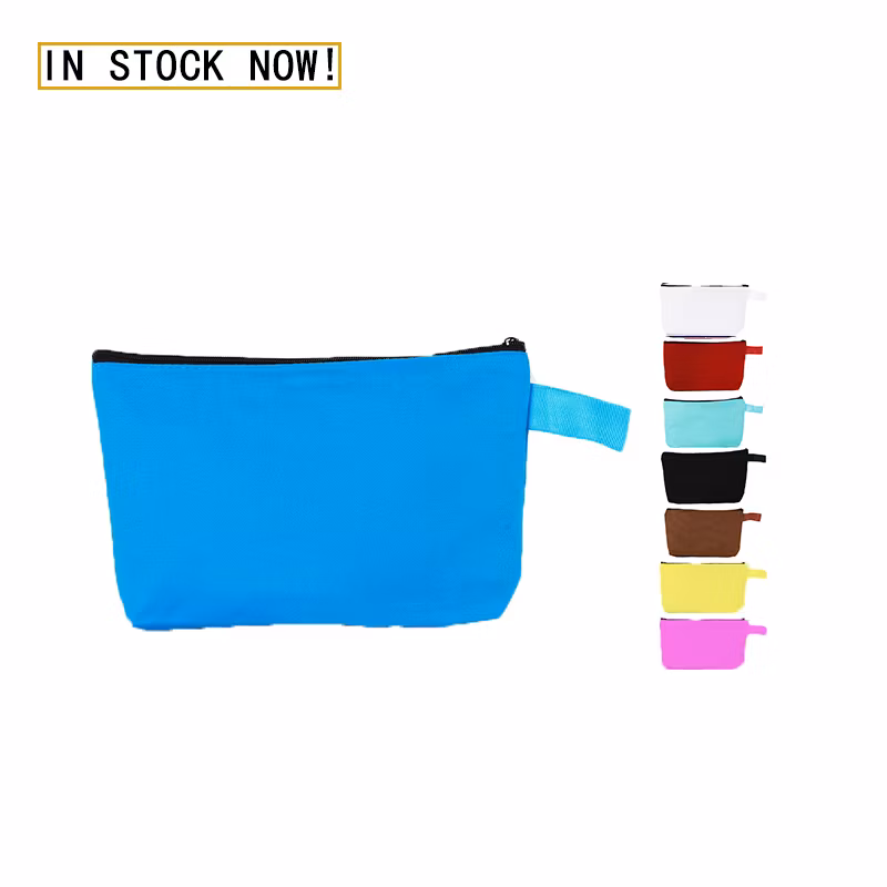 Wholesales Customized Multiple Colors Canvas Zipper Pencil Pouch Bag for Office