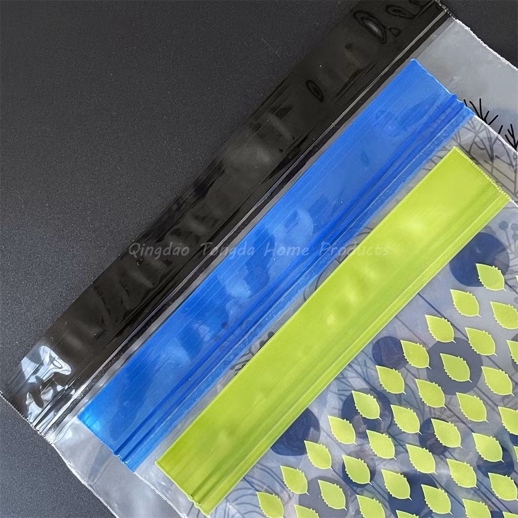 New Arrival PE Food Grade Double Color Zipper Ziplock Plastic Packaging Freezer Storage Grip Sandwich Bags for Fruit Snack Vegetable Candy Meat Storage
