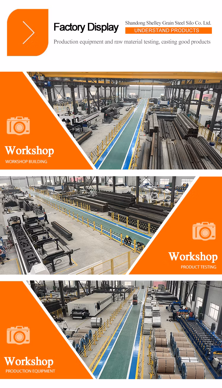 Factory Outlet Large Capacity Galvanized Steel Multi-Type Chicken Farm Pig Farm Livestock Farm Feed Silowith Reasonable Price. 500ton Hopper Bottom Grain Silo
