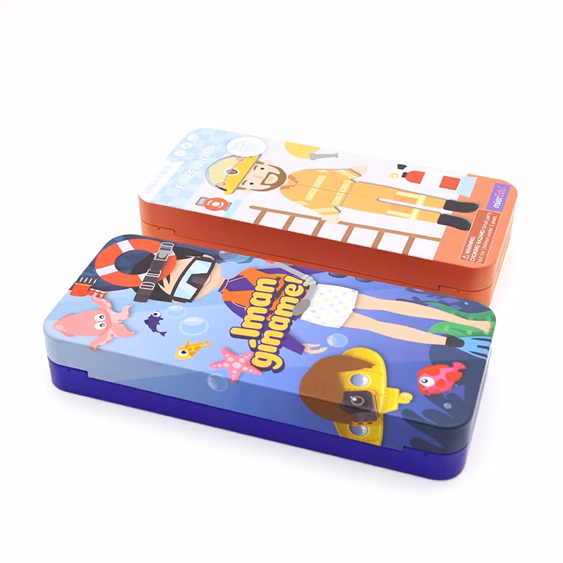 Pencil Box, Stationery Box, Cartoon Pattern, High Safety, Eco-Friendly, Customizable