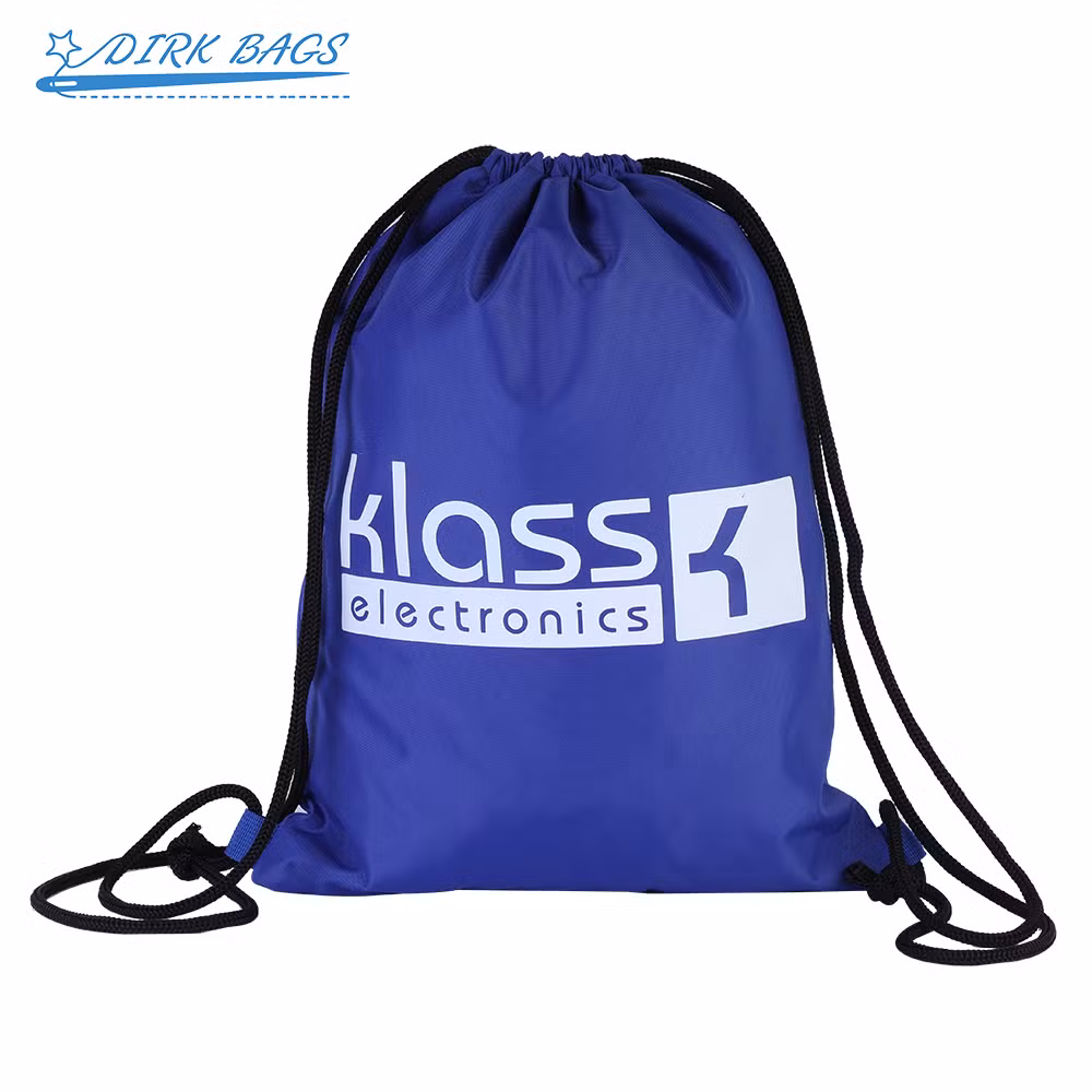 Custom Durable Reusable Polyester Draw String Bags Promotional Gift Drawstring Backpack with Personal Logo