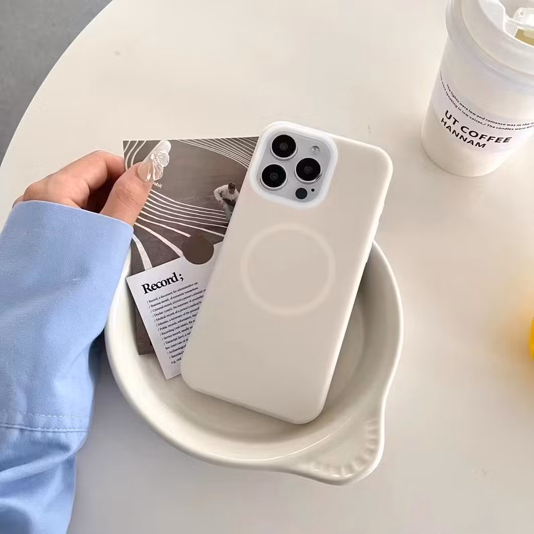 Solid Color Original Liquid Silicone Phone Case for Matte Cover for IP15