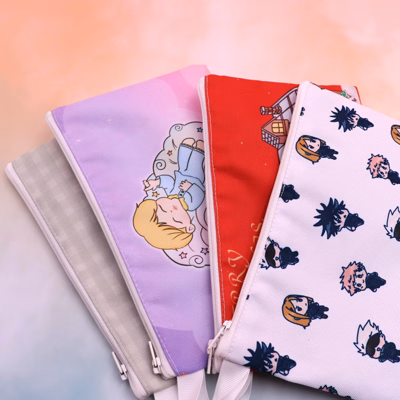 Stationery Pencil Case School Pencil Cases Pen Bag Binder Zipper Pencil Pouch Pen Case