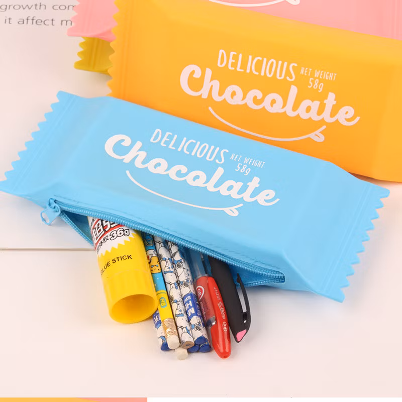 Sh1571 2020 Mini Fashion Silicone Jelly Pencil Case School Student Candy Shape Stationery Bag