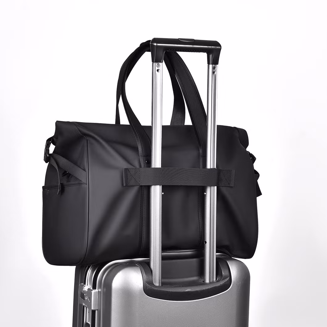 Large Capacity Fitness Travel Duffel Bag Wet Dry Separation Waterproof Polyester Sports Bag Cover Simple Carry-on Luggage Laptop Gym Weekend Overnight Tote Bag