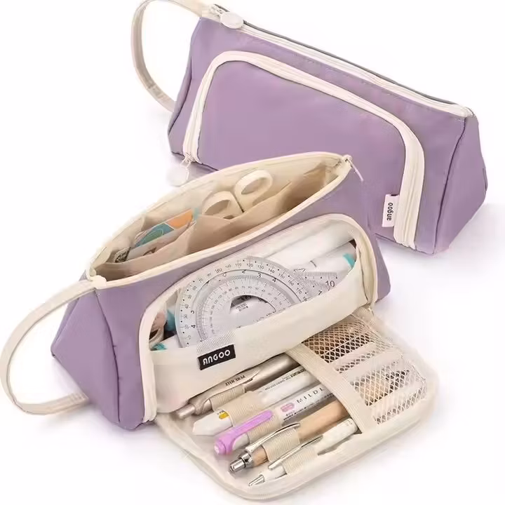 Canvas Pencil Case for Office School Stationery
