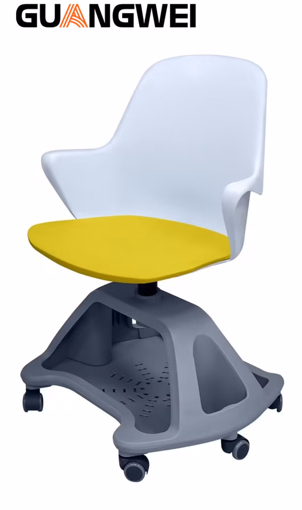 Colorful Plastic Multi-Function Revolving Office Training Student Chair High School Furniture