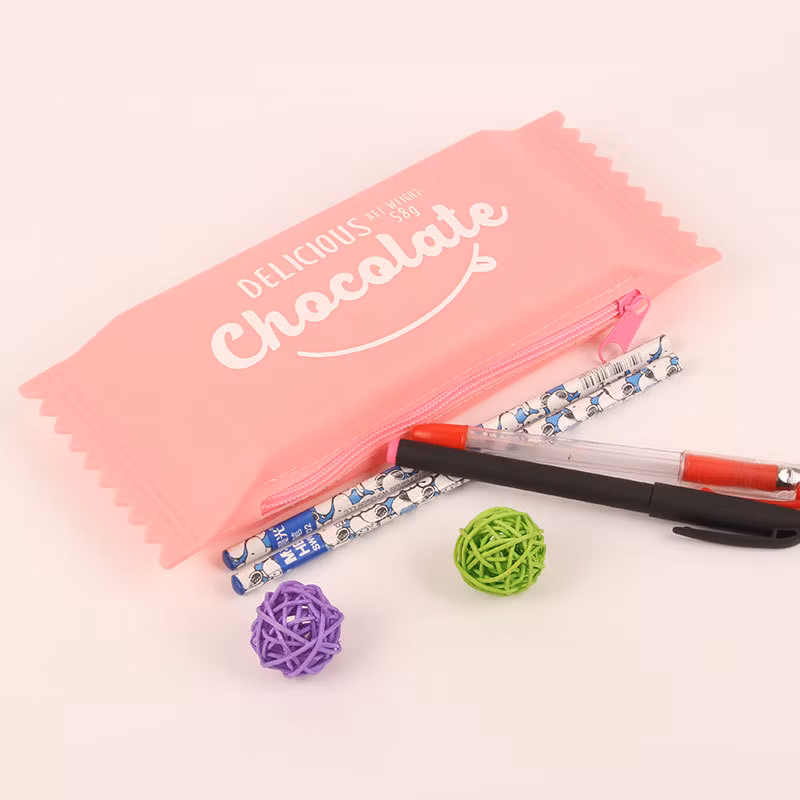 Sh1571 2020 Mini Fashion Silicone Jelly Pencil Case School Student Candy Shape Stationery Bag