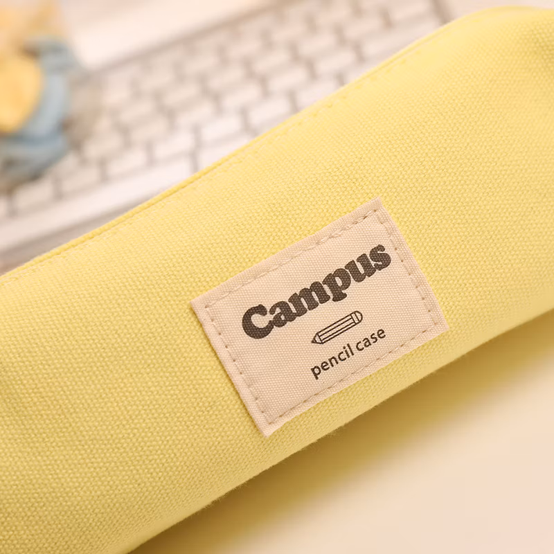 Factory Price Flannel Zipper Originality Rectangular Pencil Bag Pencil Case for Office