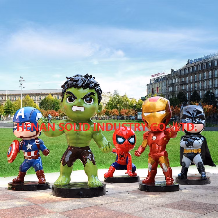 Cartoon Charaters for Display Made by Glass Fibre