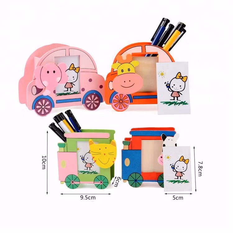 2022 Plastic Elephant Animal Shape Wooden Pencil Pen Case
