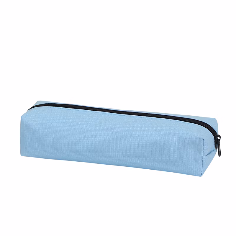 Custom Logo Oxford Cloth Solid Color Cute Pen Pencil Pouch Bag Case