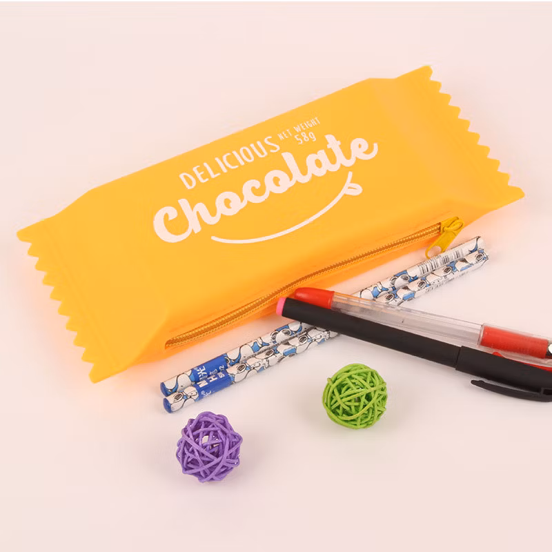 Sh1571 2020 Mini Fashion Silicone Jelly Pencil Case School Student Candy Shape Stationery Bag