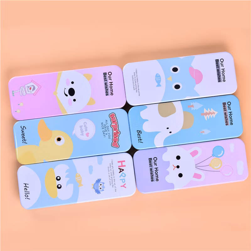 Wholesale Creative Double-Layer Cartoon Pencil Box Children′s Cute Stationery Pen Case